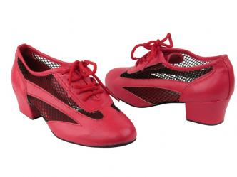 dansschoenen leder rood  